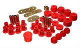Energy Suspension 72-85 Dodge/Plymouth 1/2 & 3/4 Ton S/C Pickup Red Hyper-Flex Master Bushing Set thumbnail 1