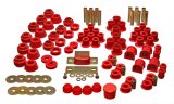 Energy Suspension 87-95 Jeep Wrangler YJ Red Hyper-Flex Master Bushing Set thumbnail 1