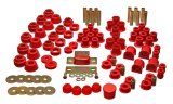 Energy Suspension 87-95 Jeep Wrangler YJ Red Hyper-Flex Master Bushing Set thumbnail 2