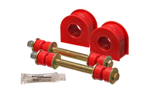 Energy Suspension 99-04 Ford F150 Lightning 2WD 31mm Red Front Sway Bar Bushing Set (Inc E/Links)