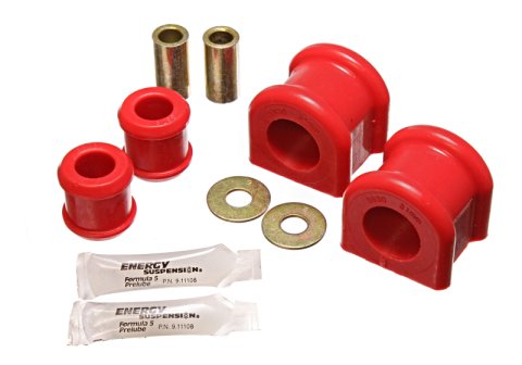 Energy Suspension 07-11 Jeep Wrangler JK Red Front 31mm Sway Bar and End Link Bushing Set thumbnail 4