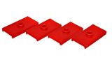 Energy Suspension 62-80 MG MGB Red Rear Leaf Spring Pad Set thumbnail 1