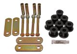 Energy Suspension 67-69 Chevy Camaro w/ Mono-Leaf Springs Black H-Duty Shackle Set (Inc Hardware) thumbnail 3