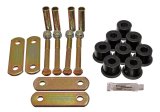 Energy Suspension 67-69 Chevy Camaro w/ Mono-Leaf Springs Black H-Duty Shackle Set (Inc Hardware) thumbnail 4