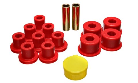 Energy Suspension 6/74-80 MG MGB Red Rear Leaf Spring Bushing Set thumbnail 3