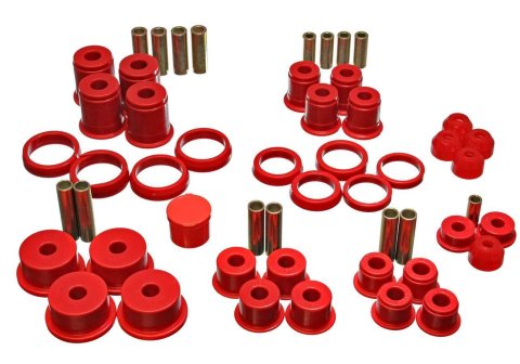Energy Suspension 84-01 Jeep Cherokee/Wagoneer/Comanche Red Hyper-Flex Master Bushing Set thumbnail 9