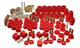 Energy Suspension 07-11 Jeep JK 4dr Red Hyper-Flex Master Bushing Set thumbnail 1