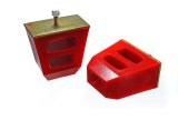 Energy Suspension Universal 4.5in Tall x 4.5in Long x 2.5in Wide Red Bump Stops (2 per set) thumbnail 4