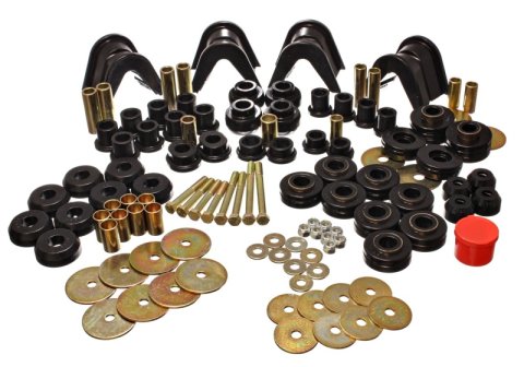 Energy Suspension 66-77 Ford Bronco 4WD (w/ 4 Deg C-Bushings) Black Hyper-Flex Master Bushing Set thumbnail 6