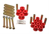 Energy Suspension 64-73 Ford Mustang Red Heavy Duty Shackle Set thumbnail 1