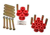 Energy Suspension 64-73 Ford Mustang Red Heavy Duty Shackle Set thumbnail 2