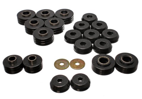 Energy Suspension 80-96 Ford Bronco 4WD Black Body Mount Set thumbnail 3