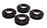 Energy Suspension 97-06 Jeep Wrangler TJ / 84-01 Cherokee Black Fr/Rear Coil Lift Isolator Set of 4 thumbnail 1