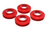 Energy Suspension 97-06 Jeep Wrangler TJ / 84-01 Cherokee Red Front or Rear Coil Lift Isolator Set thumbnail 4