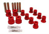 Energy Suspension 73-87 GM Denali XL/Suburban/Yukon XL 4WD Red Front Leaf Spring Bushing Set thumbnail 1