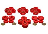 Energy Suspension 81-91 GM Denali XL/Suburban/Yukon XL 2WD/4WD Red Body (Cab) Mount Set thumbnail 4