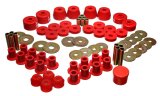 Energy Suspension 85-92 VW Golf/GTI/Jetta / 72-93 Dodge Ramcharger Red Hyper-flex Master Bushing Set thumbnail 4