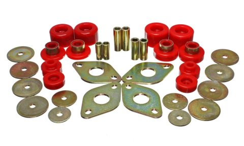 Energy Suspension 01-04 Toyota Pickup 2WD/4WD (Exc T-100/Tundra) Red Body Cab Mount Set thumbnail 1