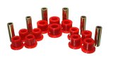 Energy Suspension 99-04 Ford F-350 2wd/F-250 SD 4wd/F-350 4wd Red Rear Leaf Spring Bushing Set thumbnail 2