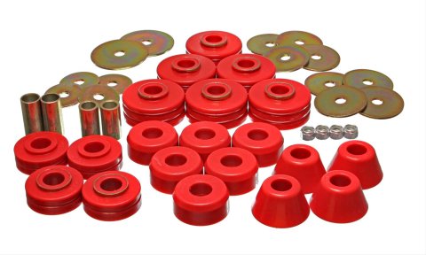 Energy Suspension 78-80 GM Denali XL/Suburban & Yukon XL 4WD Red Body(cab) Mount Set