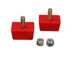 Energy Suspension Univ Red 7/8in H x 1-7/8in L x 1-3/8in W Low Profile Rectangular Bump Stops (2 ea) thumbnail 2
