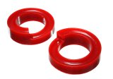 Energy Suspension 2005-07 Ford F-250/F-350 SD 2/4WD Front Coil Spring Isolator Set - Red thumbnail 3