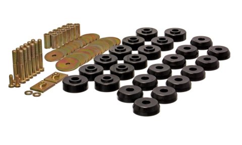 Energy Suspension Chevy 59-64 Belair/Biscayne/Caprice/Impala /59-63 El Camino Black Body Mount Set thumbnail 4