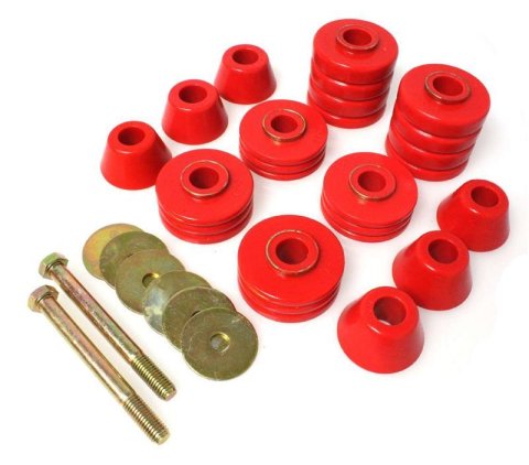 Energy Suspension Chevy 59-64 Belair/Biscayne/Caprice/Impala /59-63 El Camino Black Body Mount Set thumbnail 6