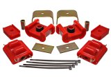 Energy Suspension 73-84 K5 Blazer 4WD Fullsize Red Complete Motor & Trans Mount Set Zinc Finish thumbnail 2