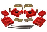Energy Suspension 73-84 K5 Blazer 4WD Fullsize Red Complete Motor & Trans Mount Set Zinc Finish thumbnail 3