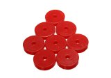 Energy Suspension Polyurethane Pad Set - 2-9/32in OD x 7/16in Hole ID x 1/2in Height - Round Red thumbnail 2