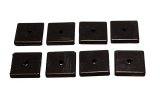 Energy Suspension Square Pad Set 2-1/16in Length x 2-1/16in Width x 3/8in Hole ID x 3/8in H-Black thumbnail 2