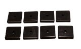 Energy Suspension Square Pad Set 2-1/16in Length x 2-1/16in Width x 3/8in Hole ID x 3/8in H-Black thumbnail 3