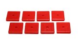 Energy Suspension Square Pad Set 2-1/16in Length x 2-1/16in Width x 3/8in Hole ID x 3/8in H-Black thumbnail 2