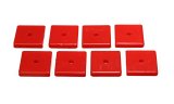 Energy Suspension Square Pad Set 2-1/16in Length x 2-1/16in Width x 3/8in Hole ID x 3/8in H-Black thumbnail 4