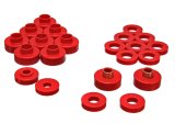 Energy Suspension CJ5-7 Body Mounts - Red thumbnail 5