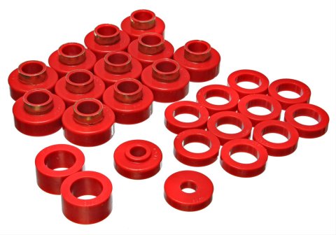 Energy Suspension CJ-8 Scrambler Body Mount - Red