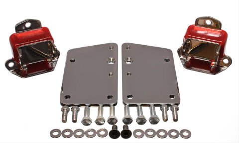 Energy Suspension Ls Conversion Motor Mount Set - Red