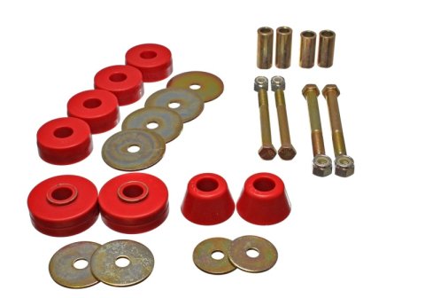 Energy Suspension Chevy Pickup Body Mounts - Red thumbnail 6