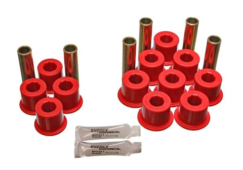 Energy Suspension Rear Spring Bushing Set - Red thumbnail 1
