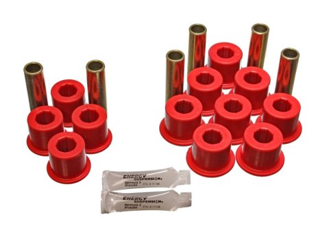 Energy Suspension Rear Spring Bushing Set - Red thumbnail 3