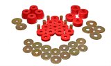 Energy Suspension Body Mount Bushing Sets - Red thumbnail 1