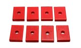 Energy Suspension Pad - Firm - 2-7/16in L x 1-5/8in W x 15/32in ID x 1/2in H - Red thumbnail 1