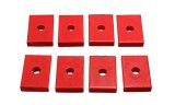 Energy Suspension Pad - Firm - 2-7/16in L x 1-5/8in W x 15/32in ID x 1/2in H - Red thumbnail 4