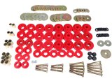 Energy Suspension 65-67 Chevrolet Biscayne/Bel Air/Caprice/Impala Body Mount Set w/ Hardware - Red thumbnail 1