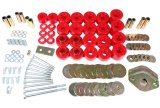 Energy Suspension 91-97 Toyota Land Cruiser FJ80 Body Mount Set w/ Hardware - Red thumbnail 4