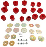 Energy Suspension 03-09 Toyota 4Runner/GX470 / 07-14 FJ Cruiser Red Body Mount Bushing Set thumbnail 1