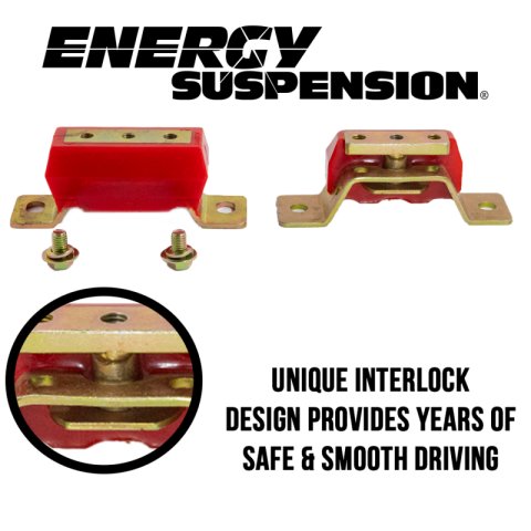Energy Suspension Ford Trans Mount 2.375 CTR - Red thumbnail 4