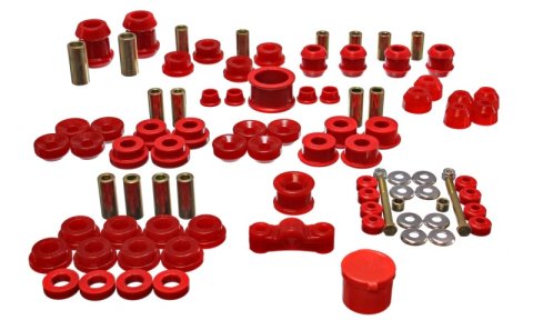 Energy Suspension 94-01 Acura Integra (except Type R) Red Hyper-Flex Master Bushing Set thumbnail 3