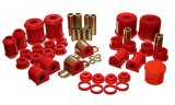 Energy Suspension 00-1/01 Mitsubishi Eclipse FWD Red Hyper-flex Master Bushing Set thumbnail 2